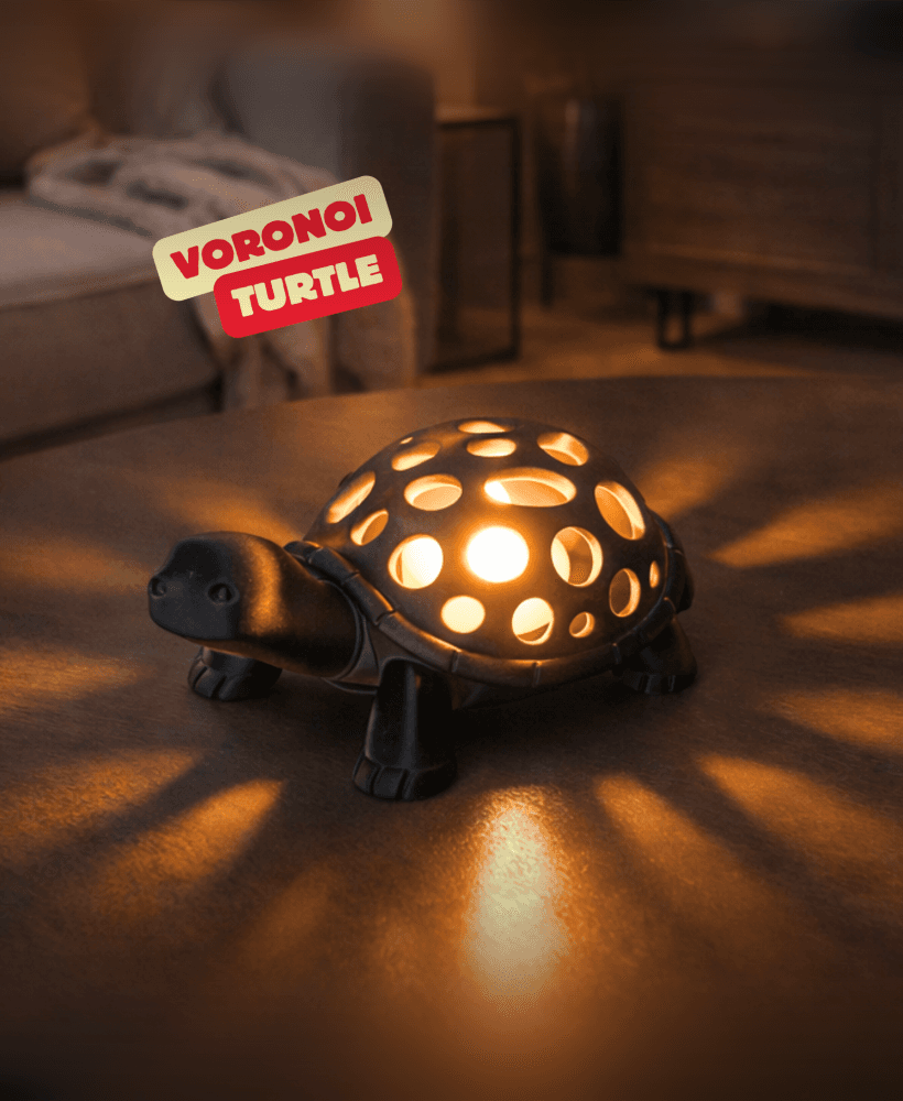 VORONOI TURTLE (LED-TEALIGHT) / HOMEDECOR / DECOR / LIGHTNING / MODERN LIGHT 3d model
