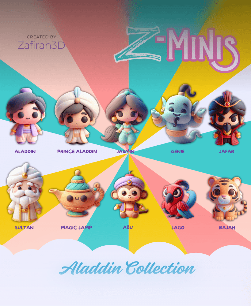 Z-MINIS ALADDIN COLLECTION 3d model