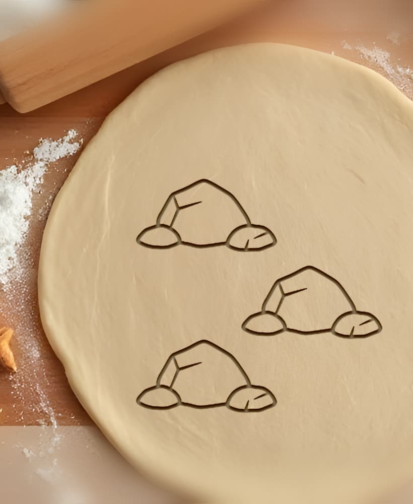 Stone Cookie Cutter, Biscuit Cutter 3d model