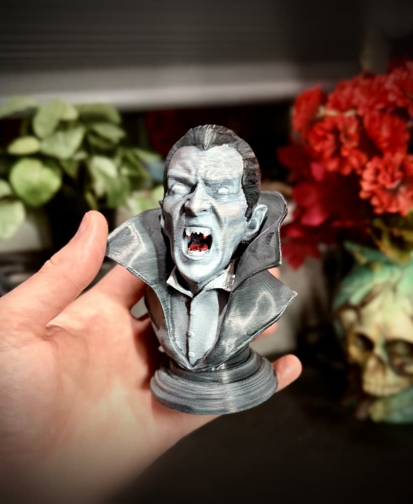 Dracula statue and bookends 3d model
