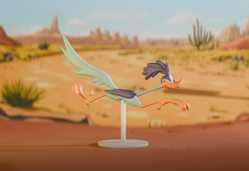 Looney Tunes Road Runner Collectible Figurine 3d model