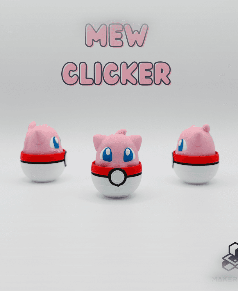 Mew Fidget Clicker 3d model