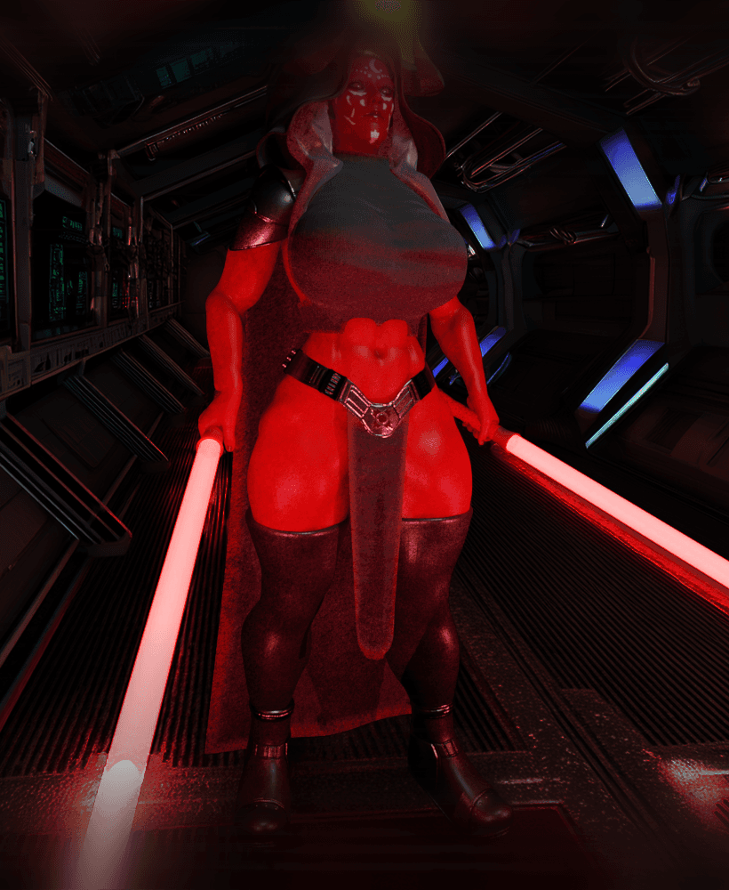 Female Alien Dark Sider V2 3d model