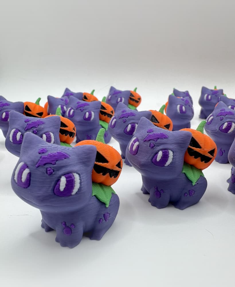 Halloween Bulbasaur (No support - 3MF included) 3d model