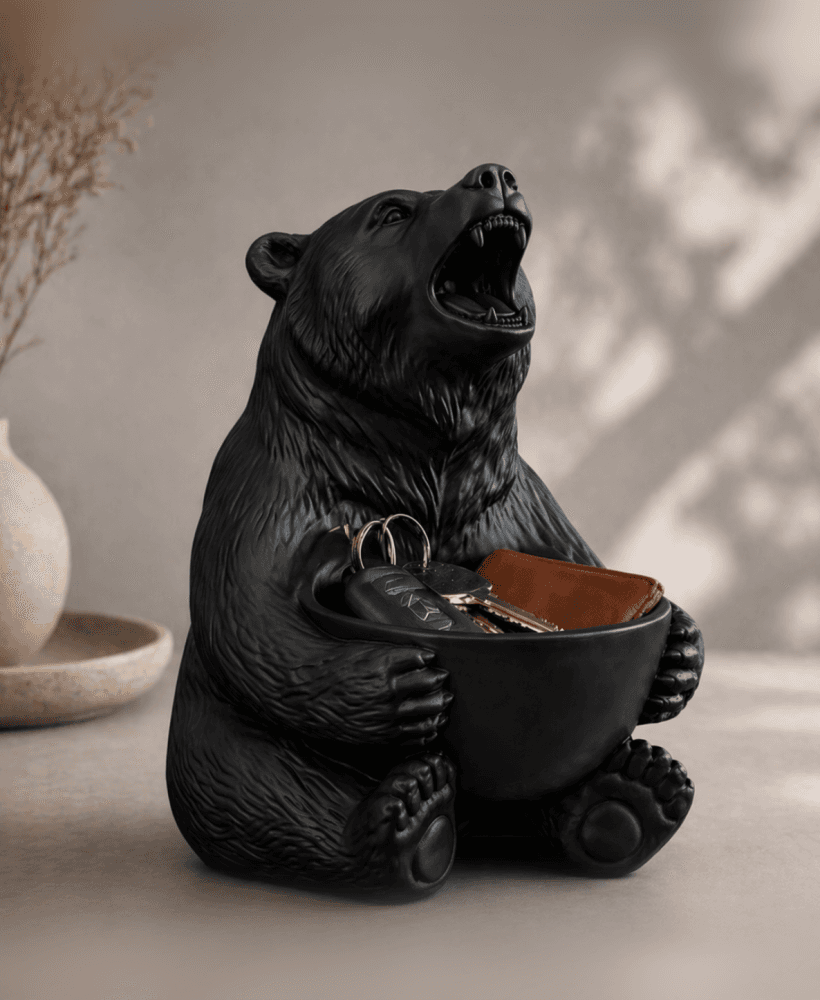 Bear Key Bowl STL – Wallet Catchall, Coin Tray & Desk Organizer 3d model
