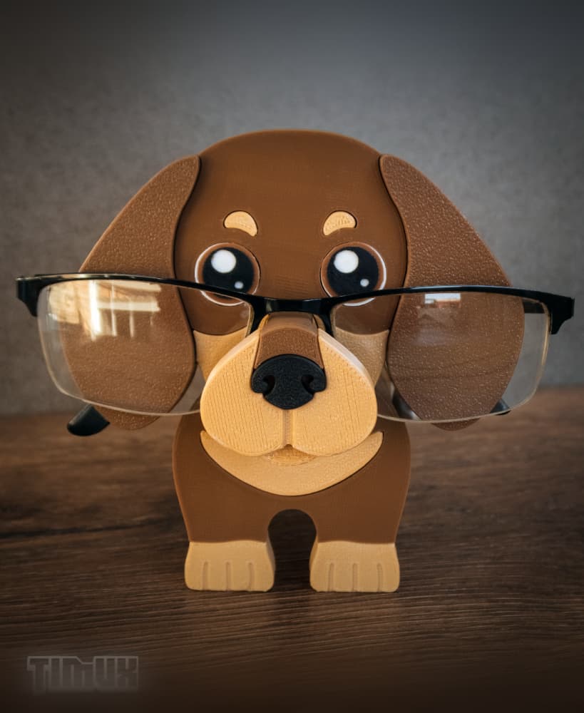 DACHSHUND GLASSES HOLDER 3d model