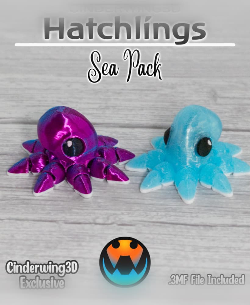 Octopus - Cinder Hatchling 3d model