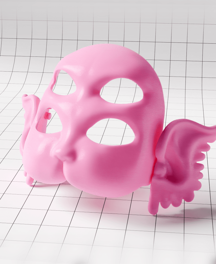 Melanie Martinez's Portals Mask 3D Printed Cry Baby Nymph Cosplay Mask 3d model