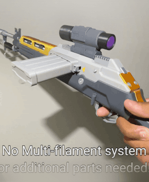Helldivers 2 R2 Amendment Marksman Rifle Gun Replica Prop Cosplay 3D print printable 3d model