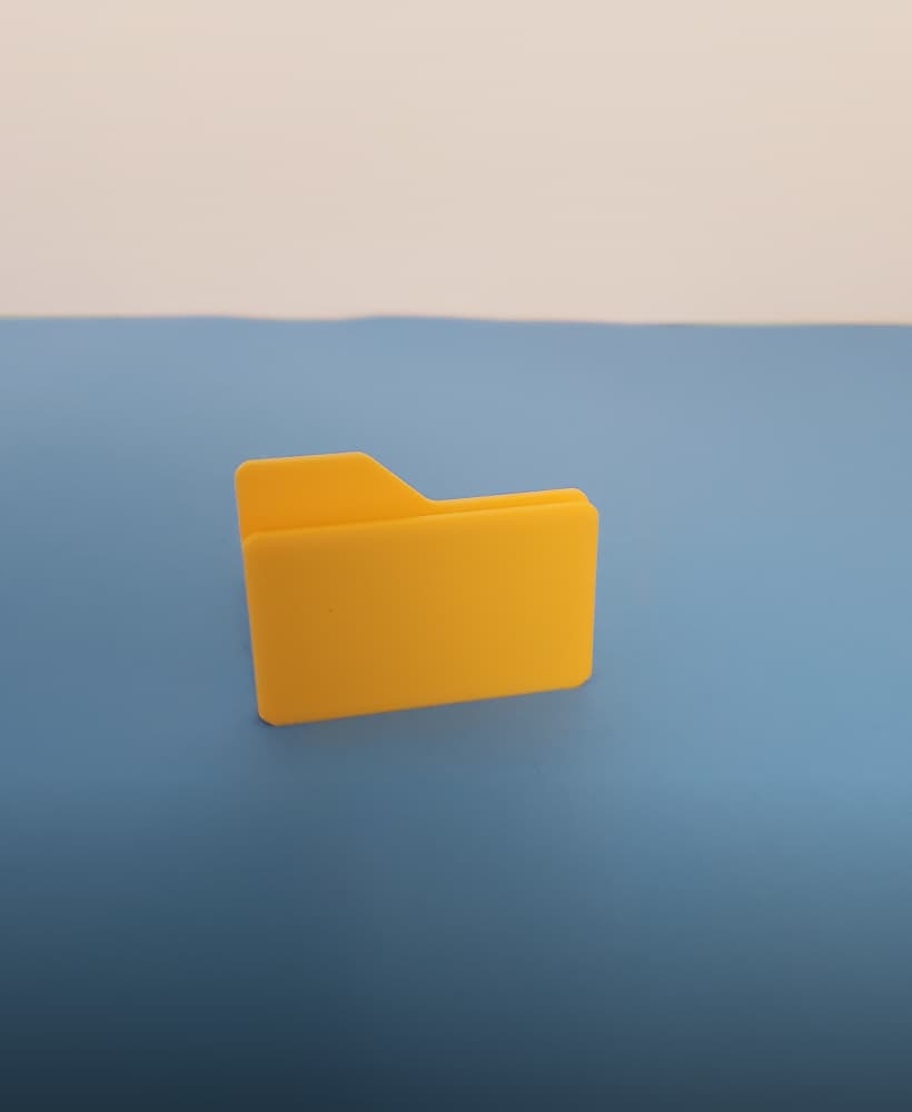 File Folder MicroSD Card Holder 3d model