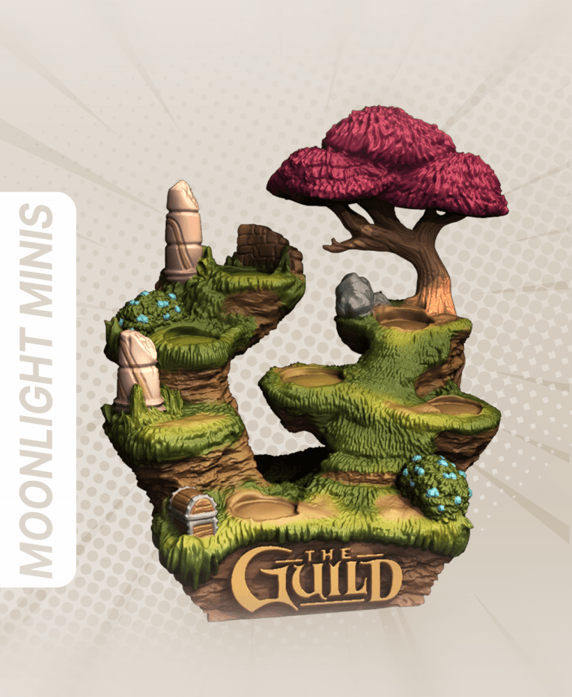 The Guild Diorama Display Tree Pedestal 3d model