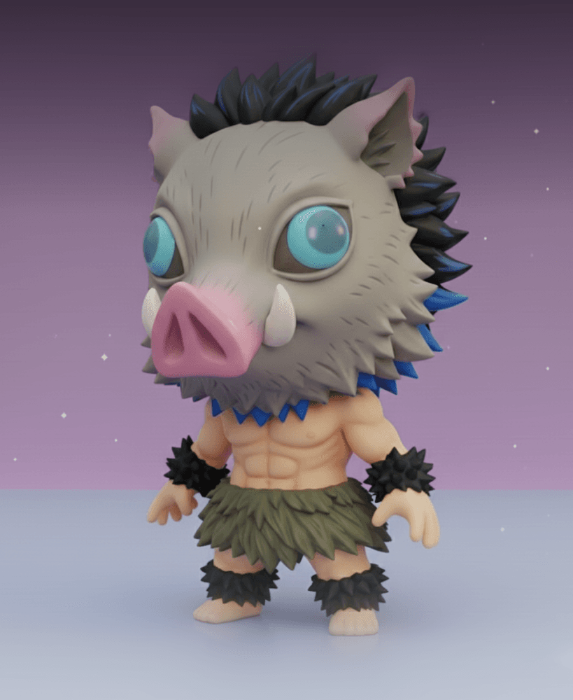 INOSUKE HASHIBIRA KAWAII – COLLECTIBLE 3D FIGURE 3d model
