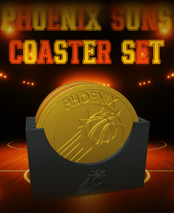 Phoenix Suns Coaster Set (NBA) 3d model