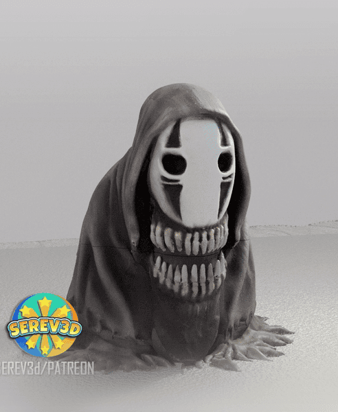 No Face Trinket Box - Spooky Anime Decor - No Supports 3D Print STL/3MF 3d model