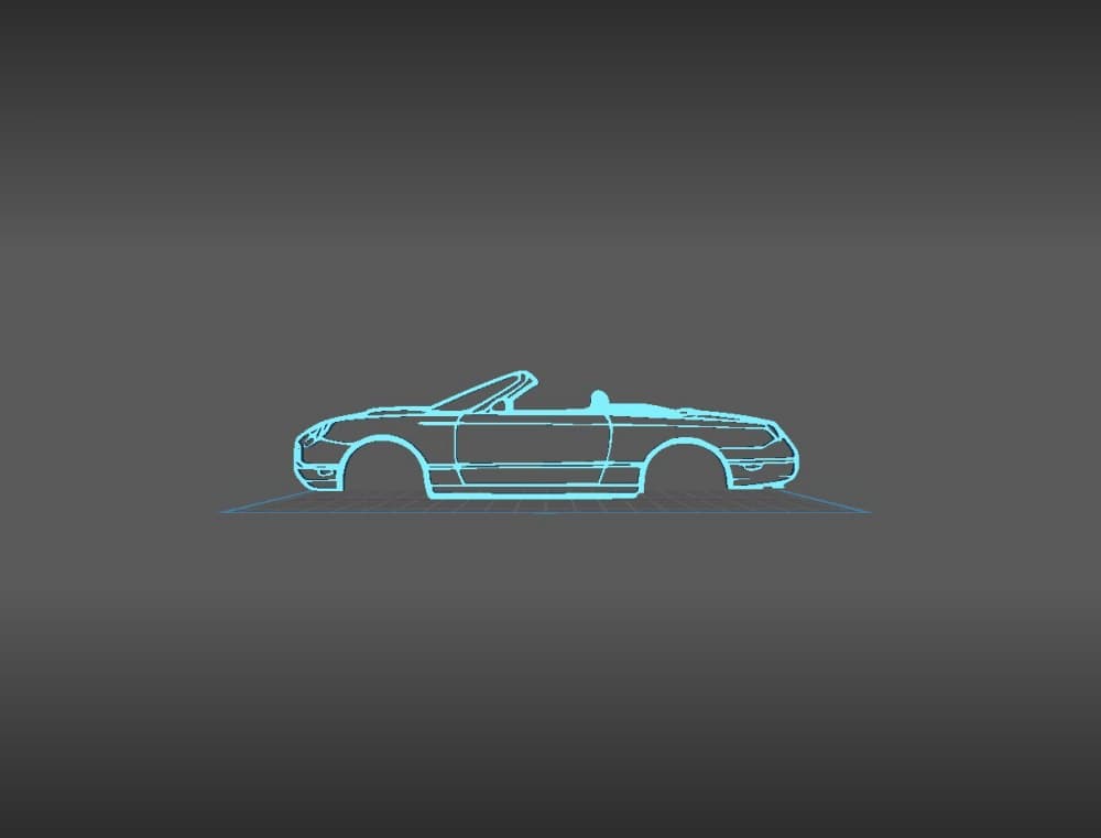 Ford - Thunderbird 2005 Wall Art 3d model