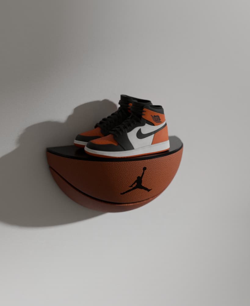 Jordan Basketball Shoe Display 3d model