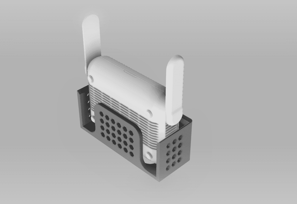 GL-iNet Beryl AX / Beryl 7 Wall Mount Cradle — GL-MT3000 & GL-MT3600BE | Travel Ready | Removable 3d model