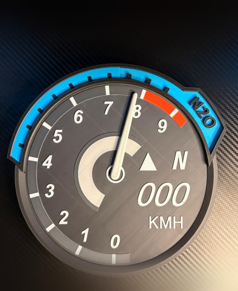 Need For Speed U2 Classic Tachometer Wall Clock 3d model