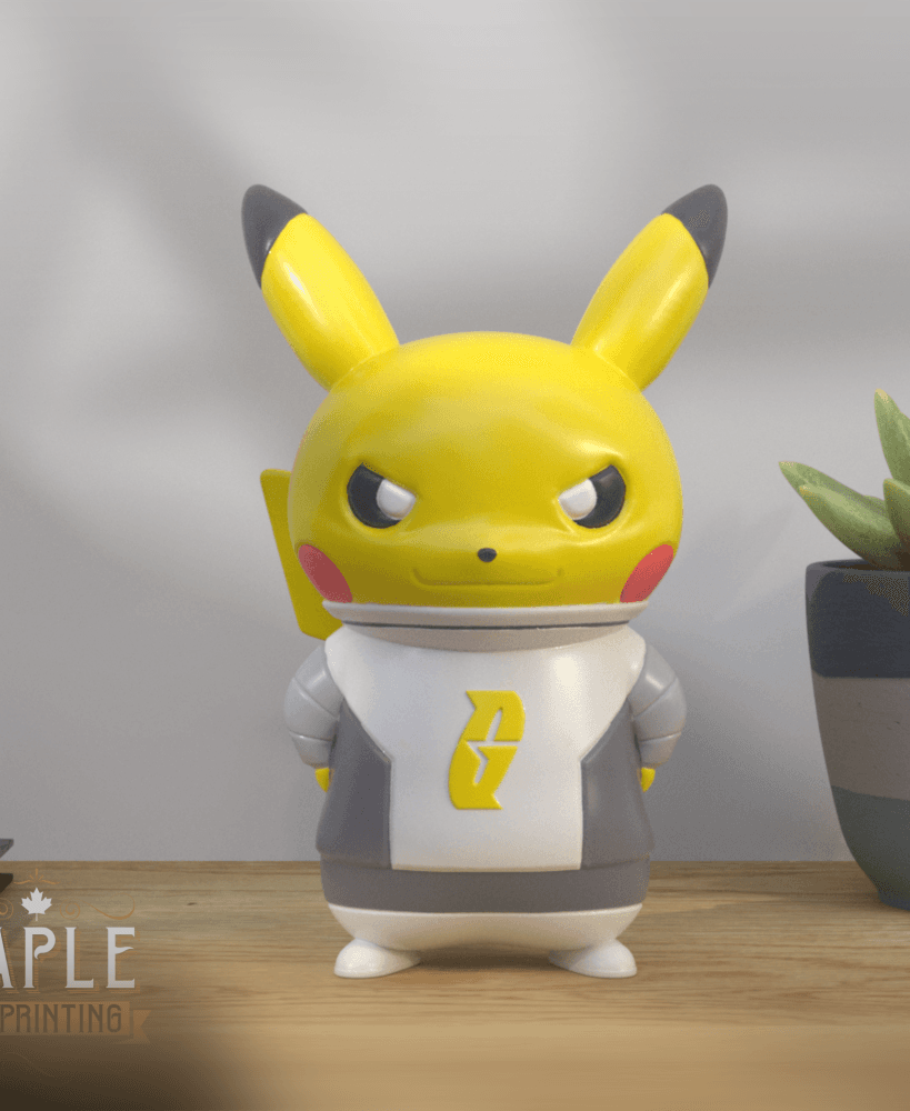 Pikachu Villain Costume - Team Galactic - Pokemon 3d model