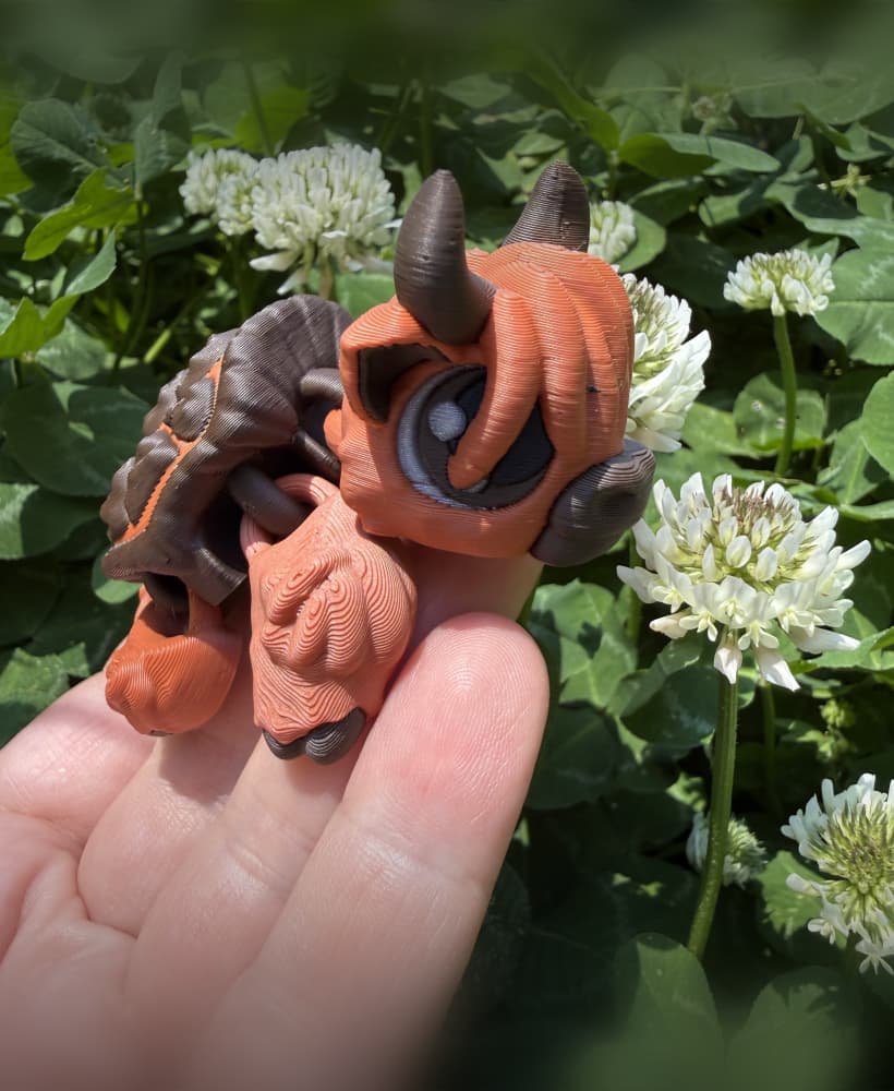 Highland Cow Turtle 3d model