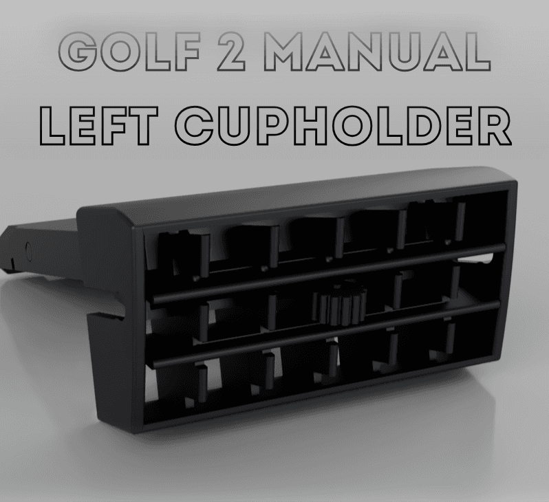Golf 2 MK2 Cup Holder Left SIde 3d model