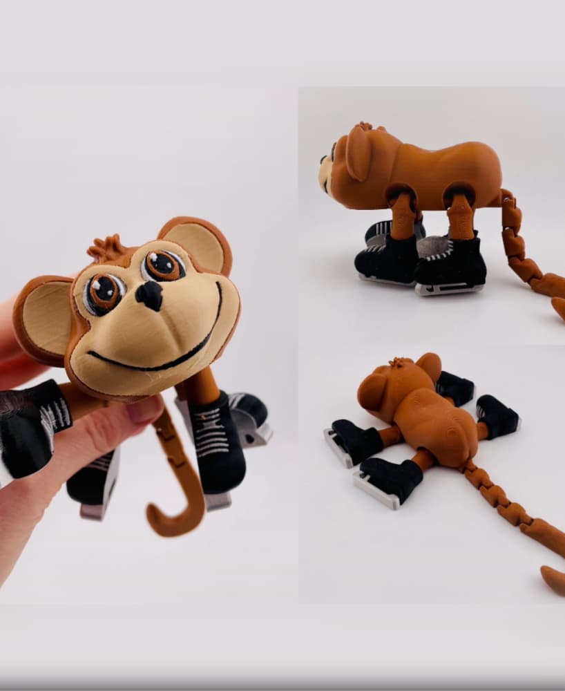 Monkey Ice Skate Flexi 3d model