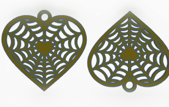 Spiderweb Heart.stl 3d model