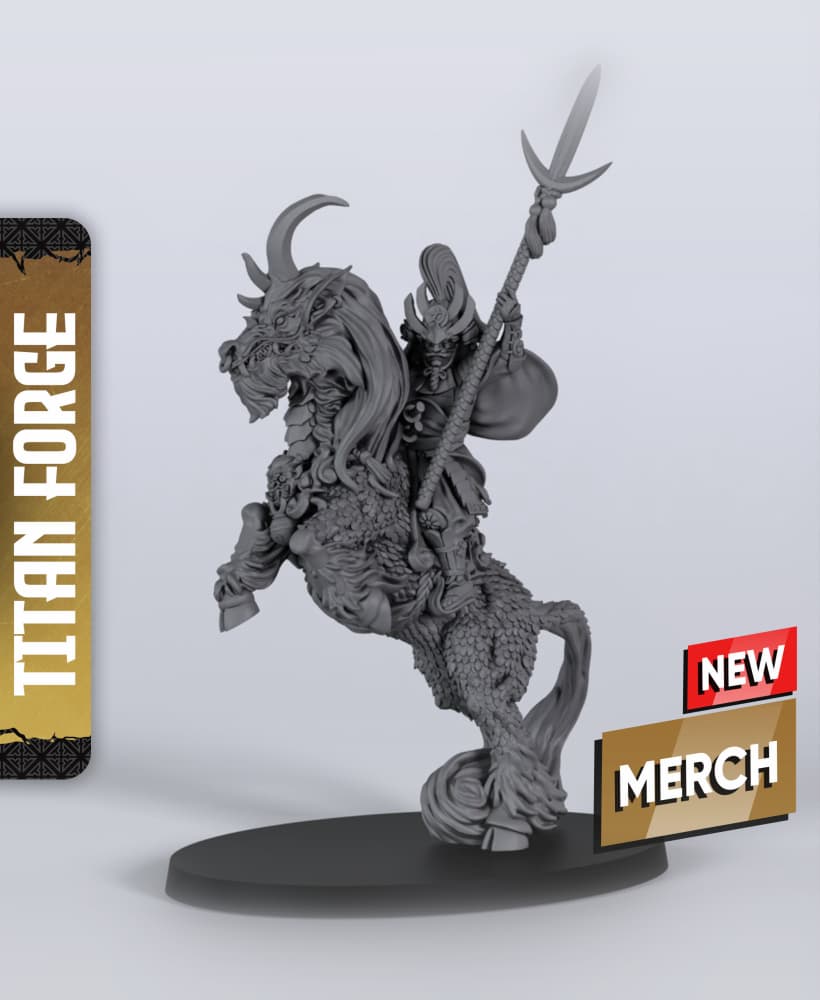 Kirin - With Free Dragon Warhammer - 5e DnD Inspired for RPG and Wargamers 3d model