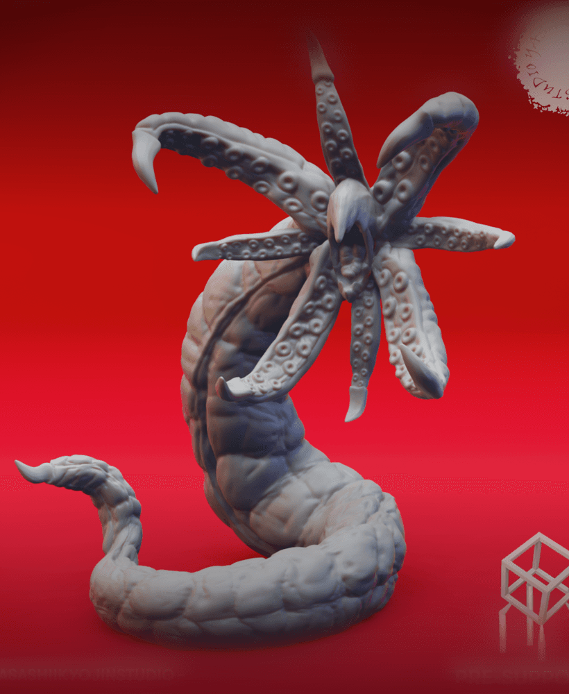 Grick Alpha - Tabletop Miniature (Pre-supported) 3d model