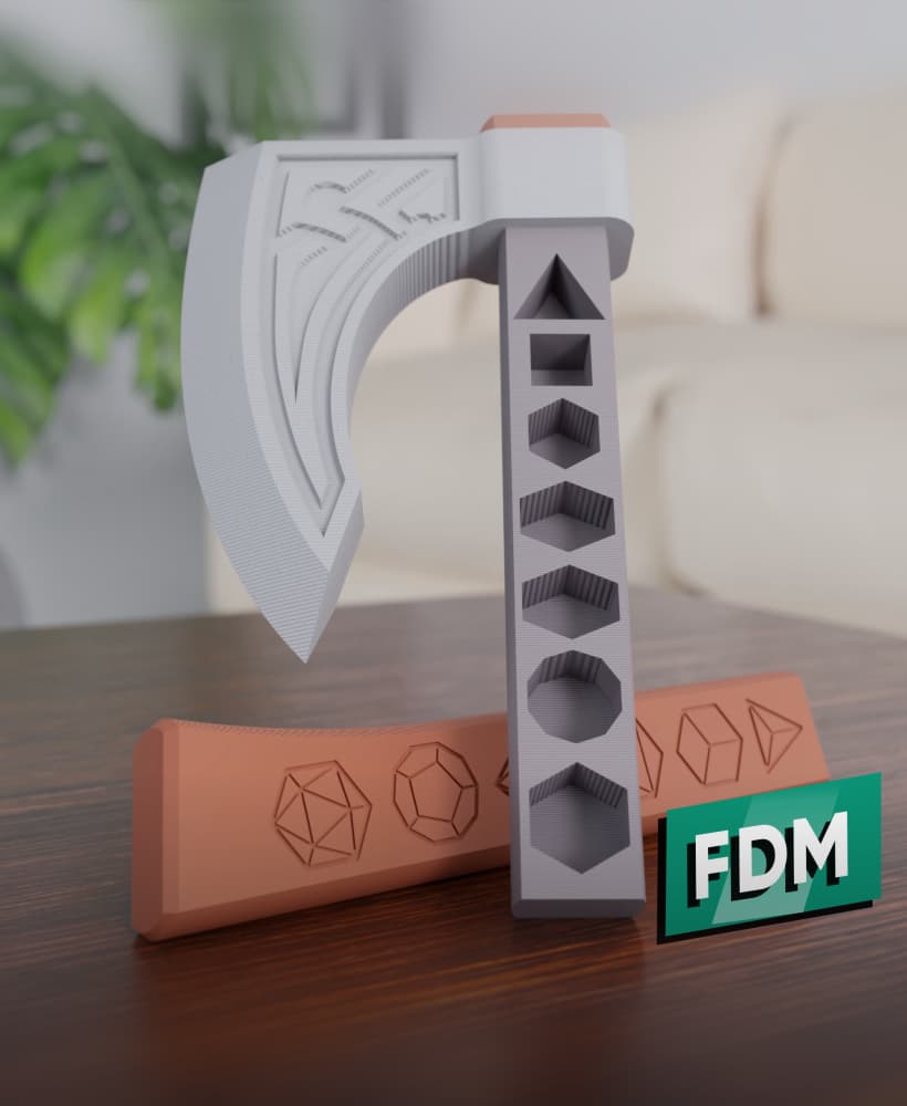 RPG - Axe Dice Holder 3d model