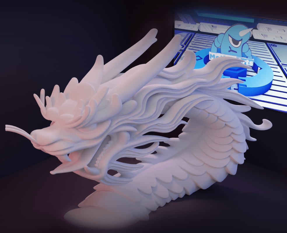 Escultura cabeca dragao.stl 3d model