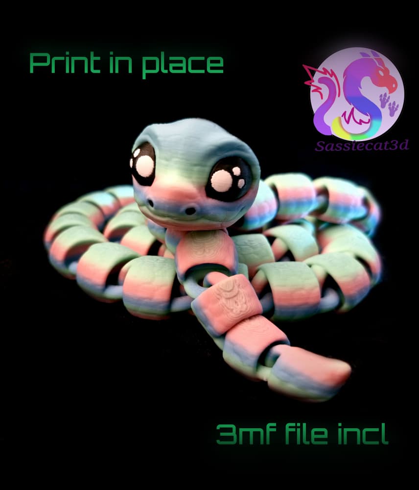 Long Noodles the snake (Personal Use) 3d model