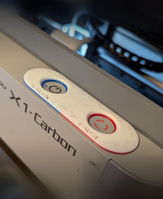 Bambu X1C Button labels 3d model