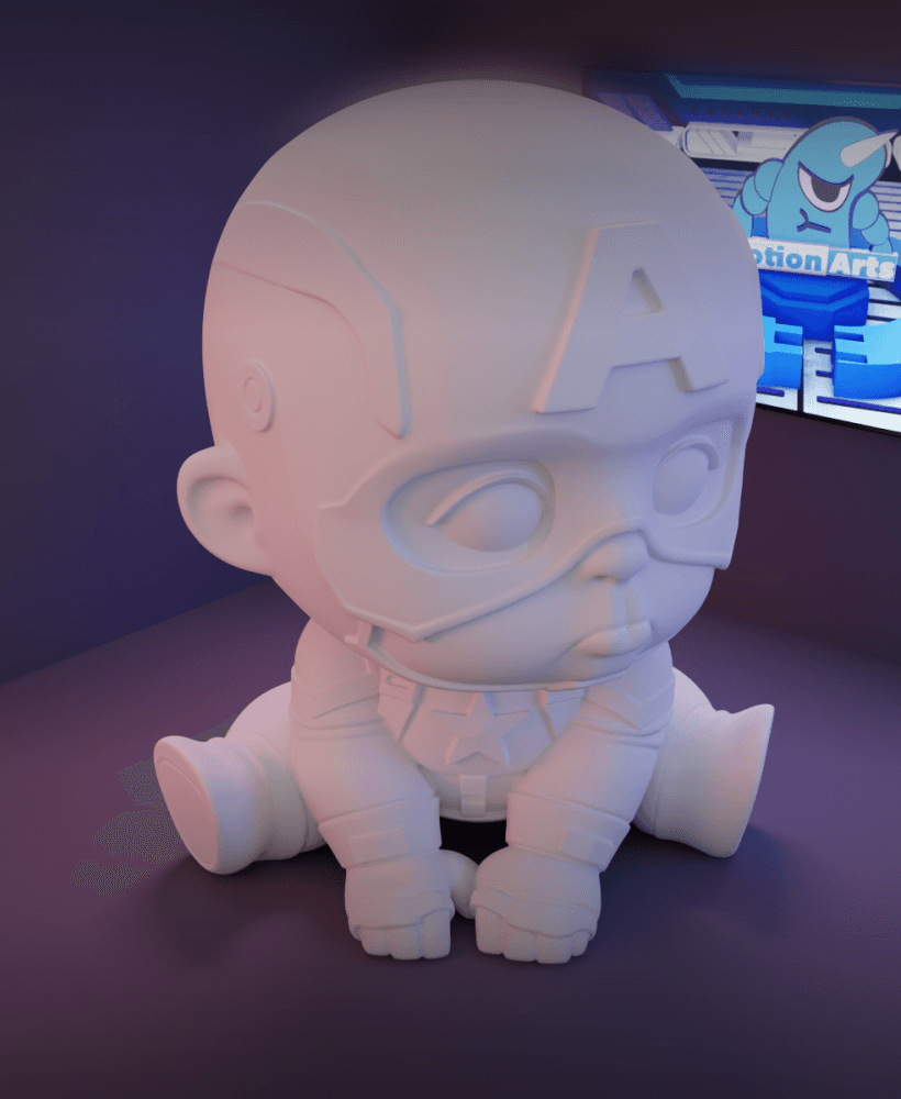 Capitao america.stl 3d model