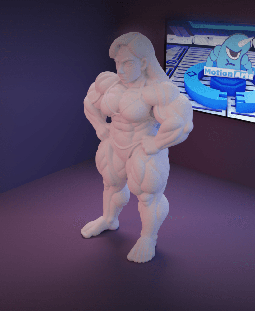 Mulher muito forte.stl 3d model