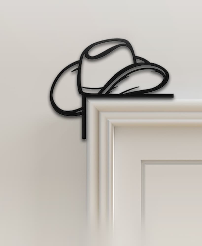 Cowboy Hat Door Corner Decor 3d model