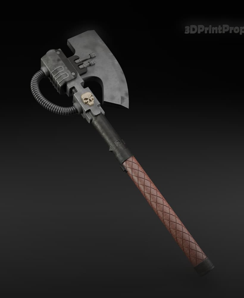 Power Axe - Space Marine II – Cosplay Prop – Split Parts FDM Ready 3d model