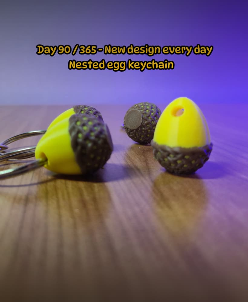 Easter Egg key chain 3d model