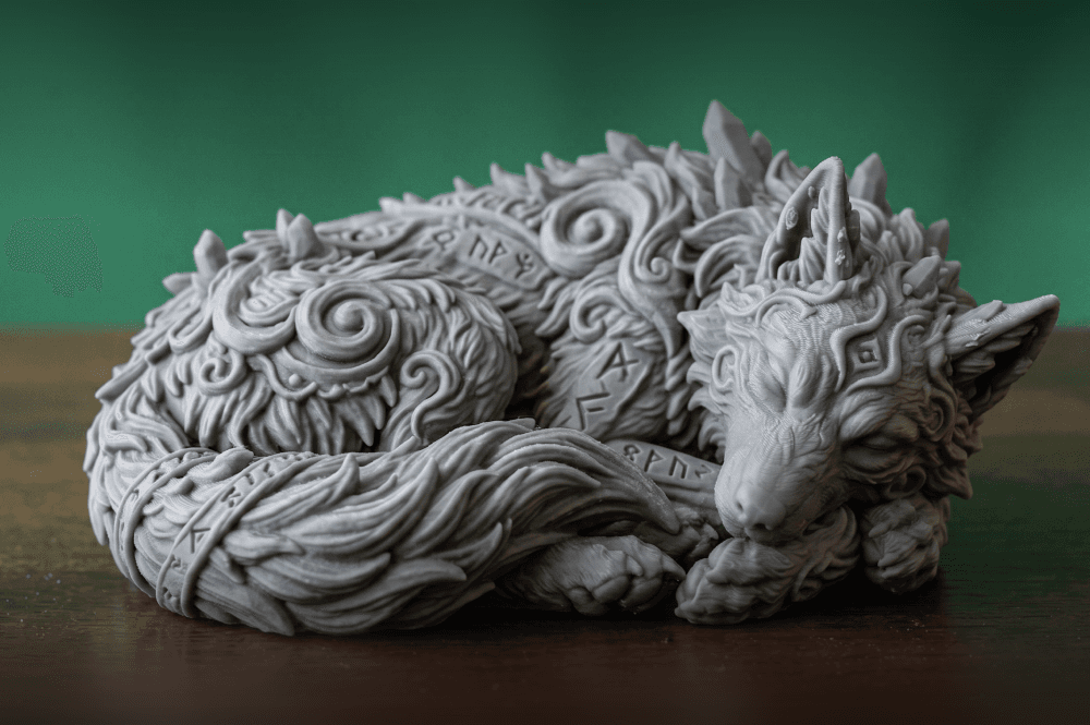 The Sombering Napping Wolf Series: #7 3d model