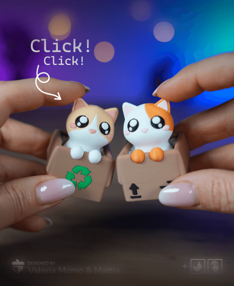 Clicker Cat Box Pack 3d model