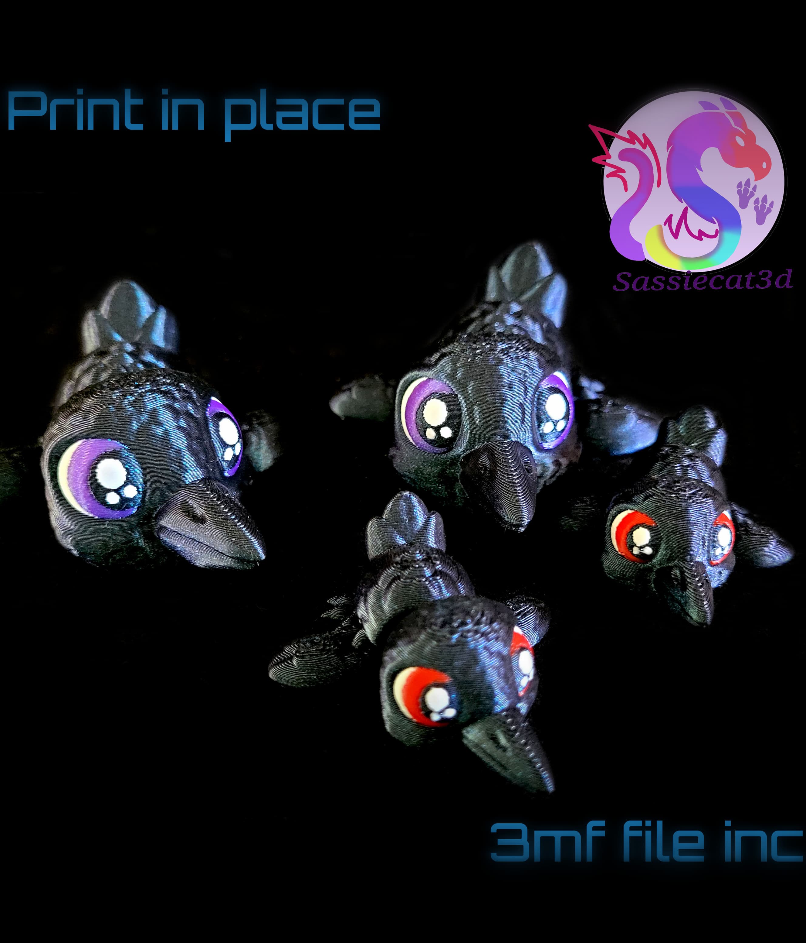Crow Hatchlings *Commercial Version* 3d model