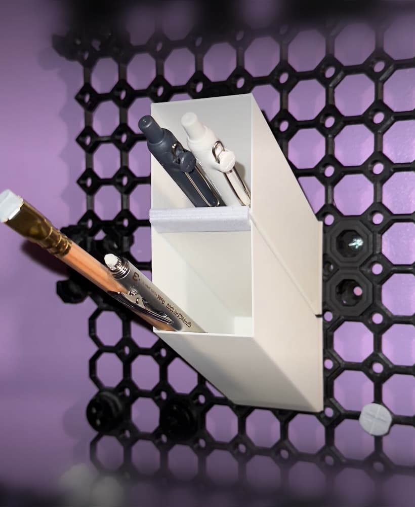 Angled Pencil Holder - Multiboard 3d model