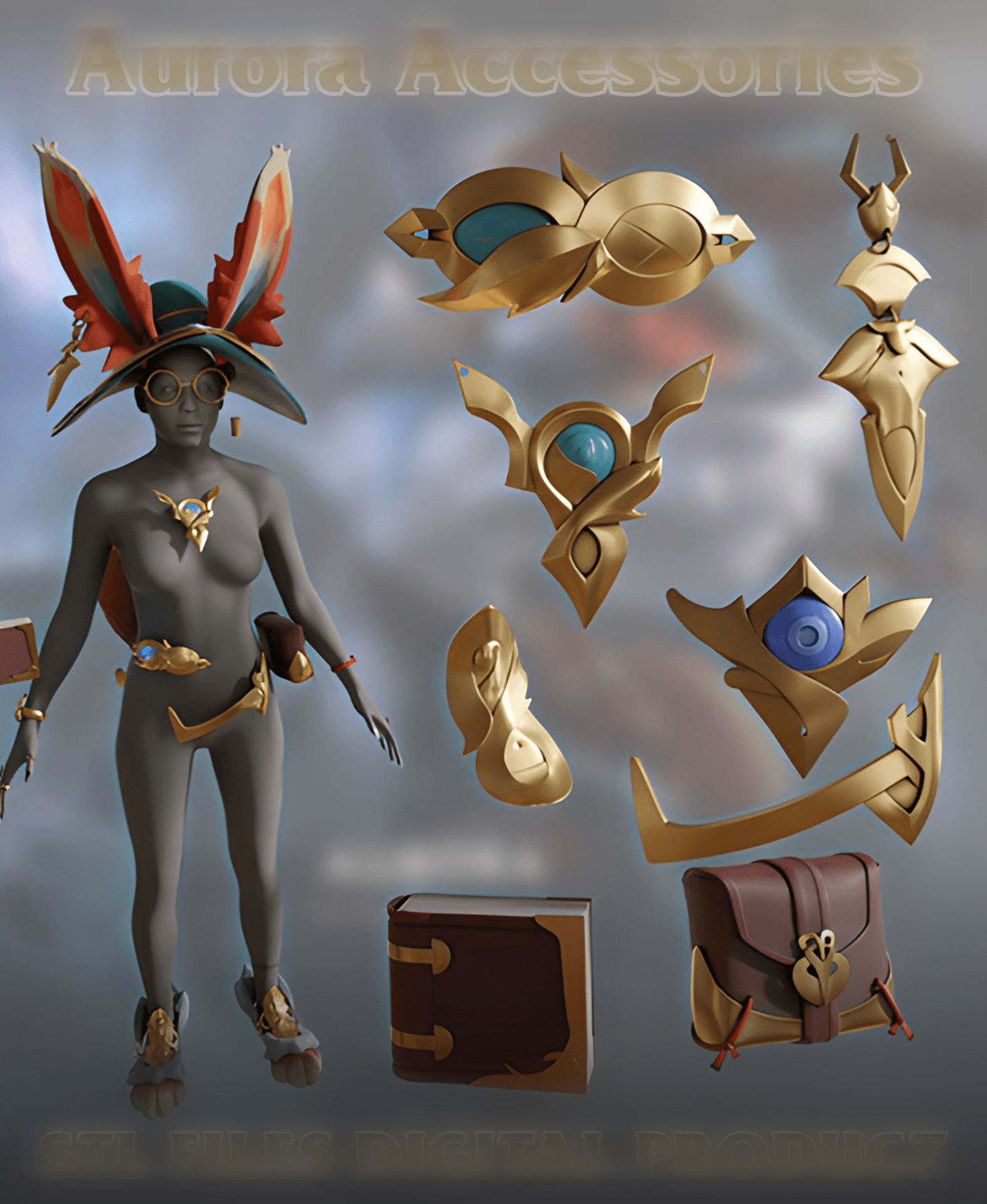 Aurora Accessories League Of Legends STL 3d model