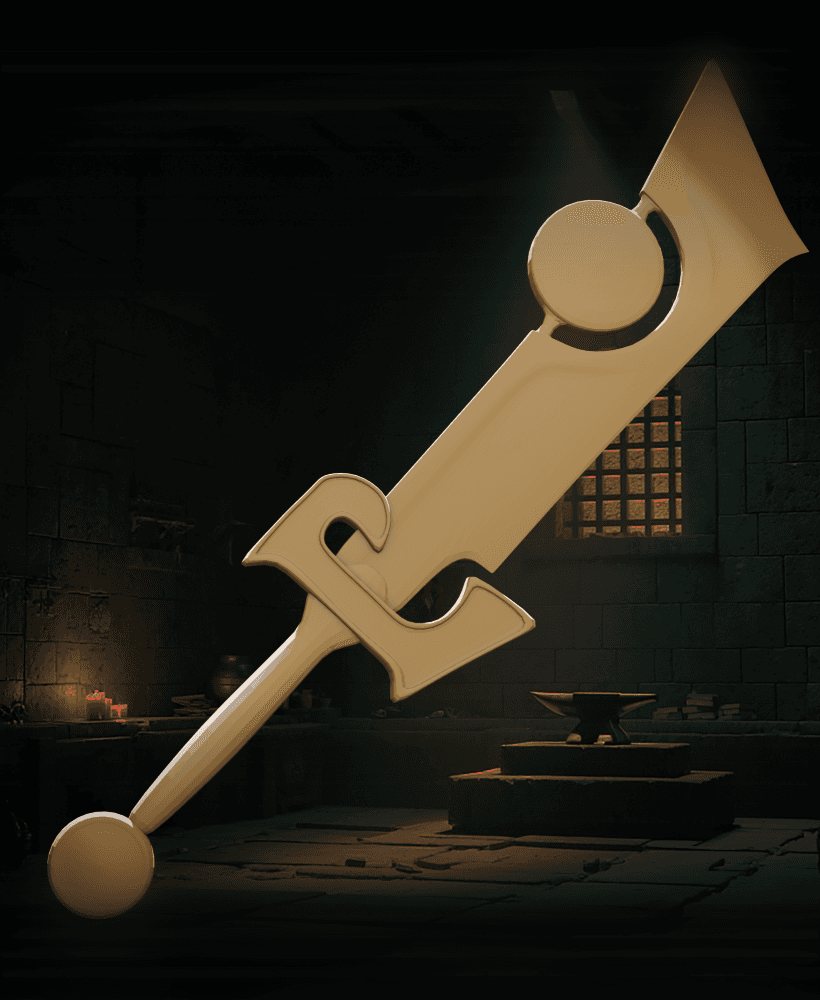 Fantasy Sword Inspired by Ashbringer v2 3d model