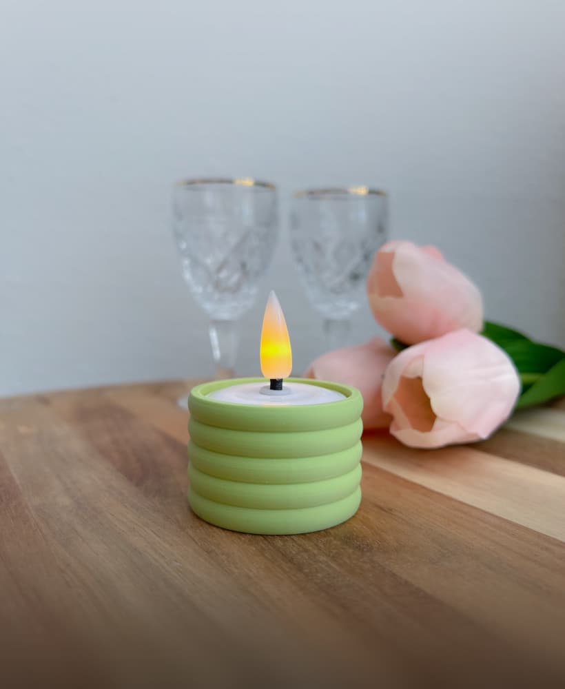 Tea light Round 3d model