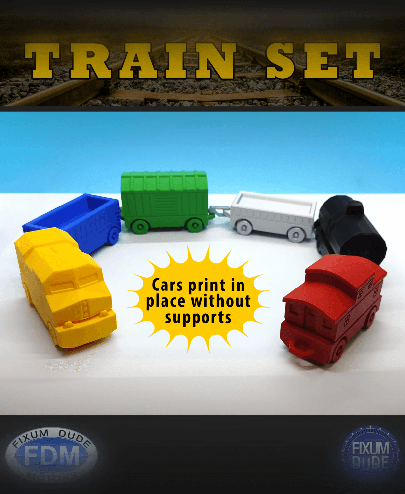 Fixum Dude Motors PIP Diesel Train 3d model