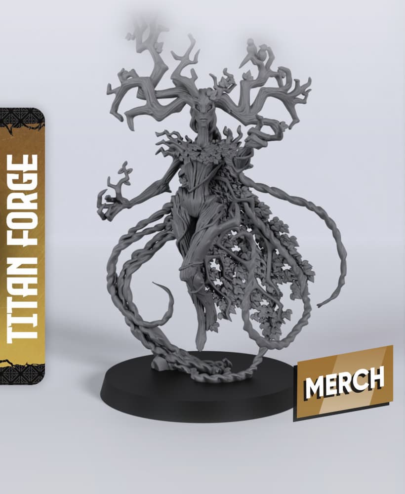Dryad Ancient - With Free Dragon - 5e DnD Inspired for RPG and Wargamers 3d model