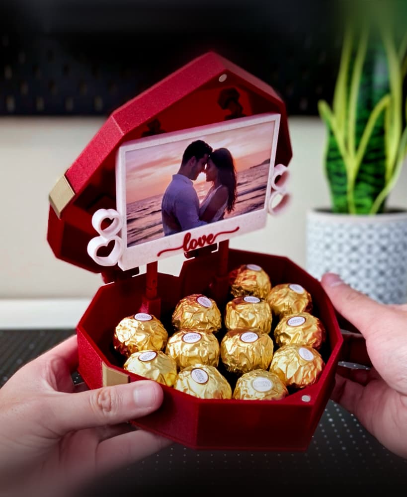 Heart Box - Love Photo Frame 3d model