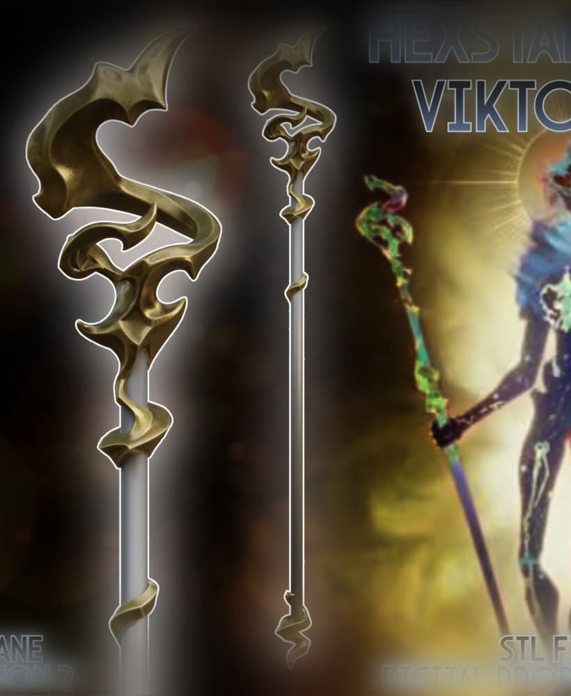 Viktor Final Form Cosplay Hexstaff Arcane League of Legends 3d model