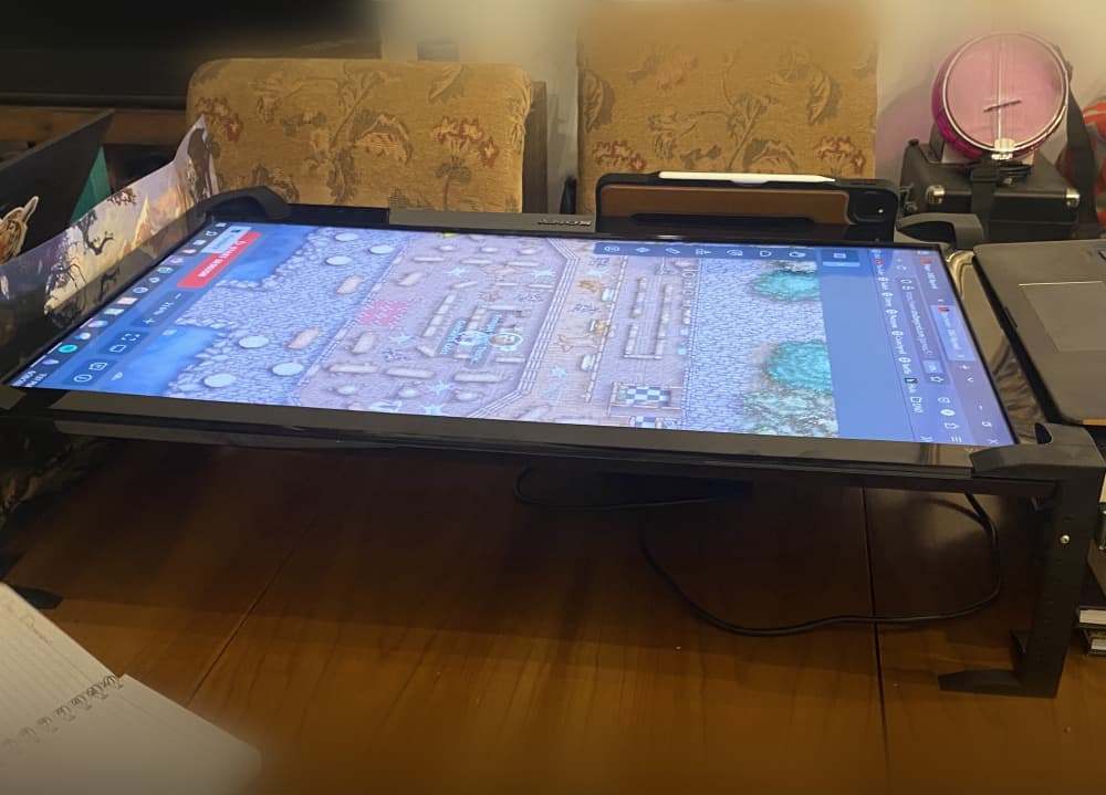 Modular TTRPG TV Stand 3d model